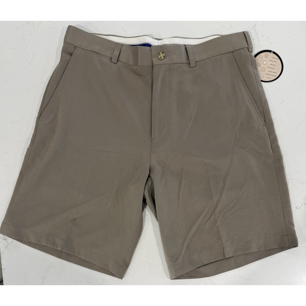 Champions Tour Licensed Apparel Mens Golf Shorts Taupe Size 34 Bamboo Fiber NWT